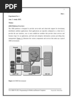 Date: Experiment No. 1 Aim: To Study J2EE.: Theory