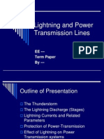 Lightning and Power Transmission Lines