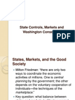 State Controls, Markets and Washington Consensus
