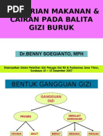 Download PEMBERIAN MAKANAN  CAIRAN PADA BALITA GIZI BURUK by elyoka SN123931697 doc pdf