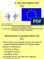 Migration Into and Within The EU