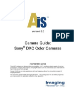 Camera Guide: Sony DXC Color Cameras: Proprietary Notice
