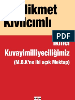 Hikmet Kivilcimli - Ikinci Kuvayi Milliyeciligimiz - Mbk'Ne Mektuplar