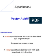 Experiment 2: Vector Addition by Component, Polygon and Parallelogram Methods