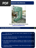 3 AULA - Dureza Rockwell