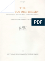 Dicionário Assírio - Volume XVI - S (Tsade)