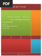 study of adultrants in food- stuffs