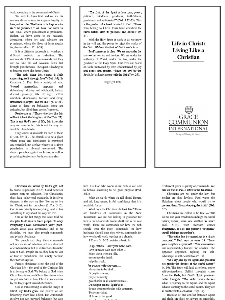 Life in Christ | PDF | Paul The Apostle | Jesus
