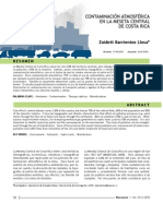 Contaminacion Atmosferica en La Meseta Central de CR