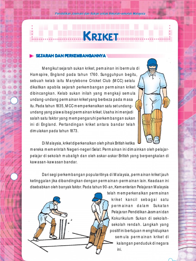 Pengenalan Asas Permainan Kriket
