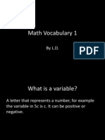 Math Vocab 1