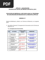 Download  ADENDA APPSCO  ACELERACIN EN BUSCA DE CAPITAL DE RIESGO CON RUTA N 2013 by Iniciativa Appsco SN123971548 doc pdf
