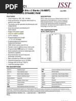 IS42S16100C1: 512K Words X 16 Bits X 2 Banks (16-MBIT) Synchronous Dynamic Ram