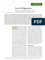 Therapeutic Uses of Magnesium: Complementary and Alternative Medicine