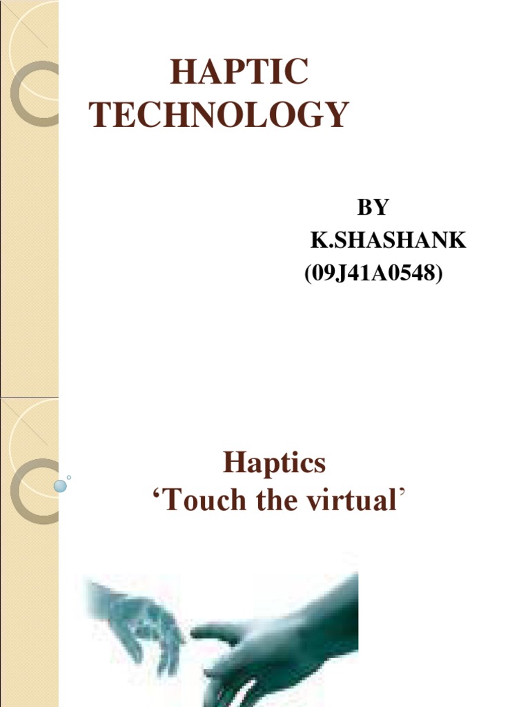 Haptic Technology PDF Emerging Technologies Systems Science