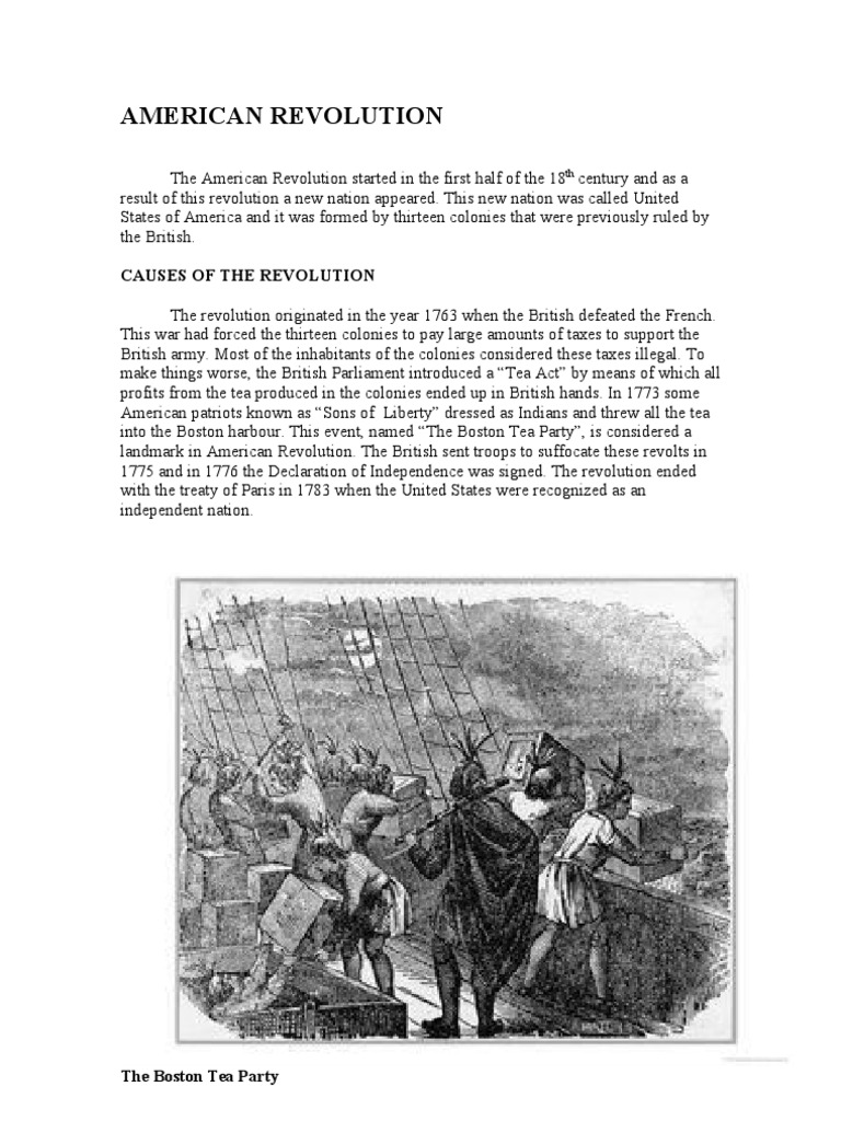 Causes of The American Revolution | PDF | Travel | History
