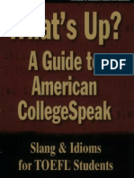 What's Up A Guide To American CollegeSpeak PDF