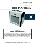  Fender Champion 600 Service Manual