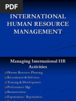 International Human Resource Management