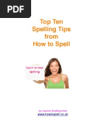 Top Ten Spelling Tips