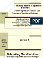 Moral Theory Meets Cognitive Science: How The Cognitive Sciences Can Transform Traditional Debates