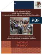 Informe Mujeres Tabasco