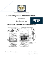 Proporcije Arhitektonskih Elemenata - Seminarski Rad