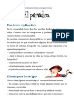 Aprender A Leer Un Periódico. Actividades de Ampliación. Proyecto