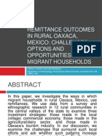 Remittance Outcomes in Rural Oaxaca