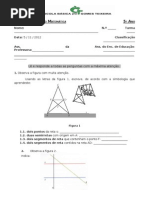 1ª Ficha de Avaliação Matemática 5º