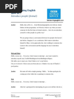 3 Introduce People (Formal)