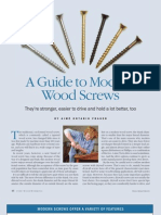 A Guide To Modern Wood Screws