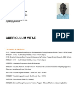 El Hadji Amadou Diop Updated CV 2013 French PDF