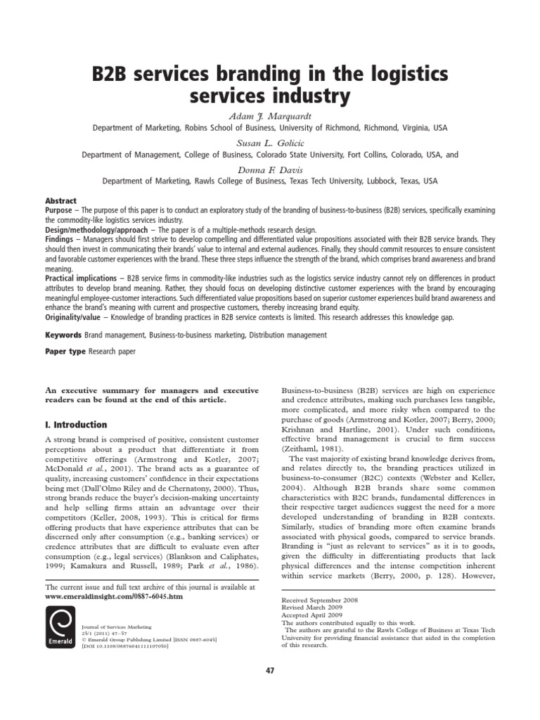 Research paper service industry