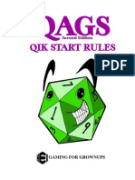 QAGS quick start rules