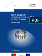 Estudo Comparado de Regimes de Emprego Público de Países Europeus_Relatorio Final