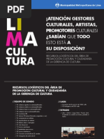 Gerencia de Cultura - Division de Promocion Cultural - Material Logistico