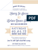 MaryJo & Brian // Sample Announcement