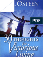 30 Thoughts For Victorious Living by Joel Osteen