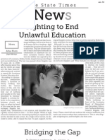 Fighting To End Unlawful Education: The State Times