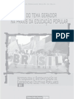 A busca do tema gerador na praxis da educação popular