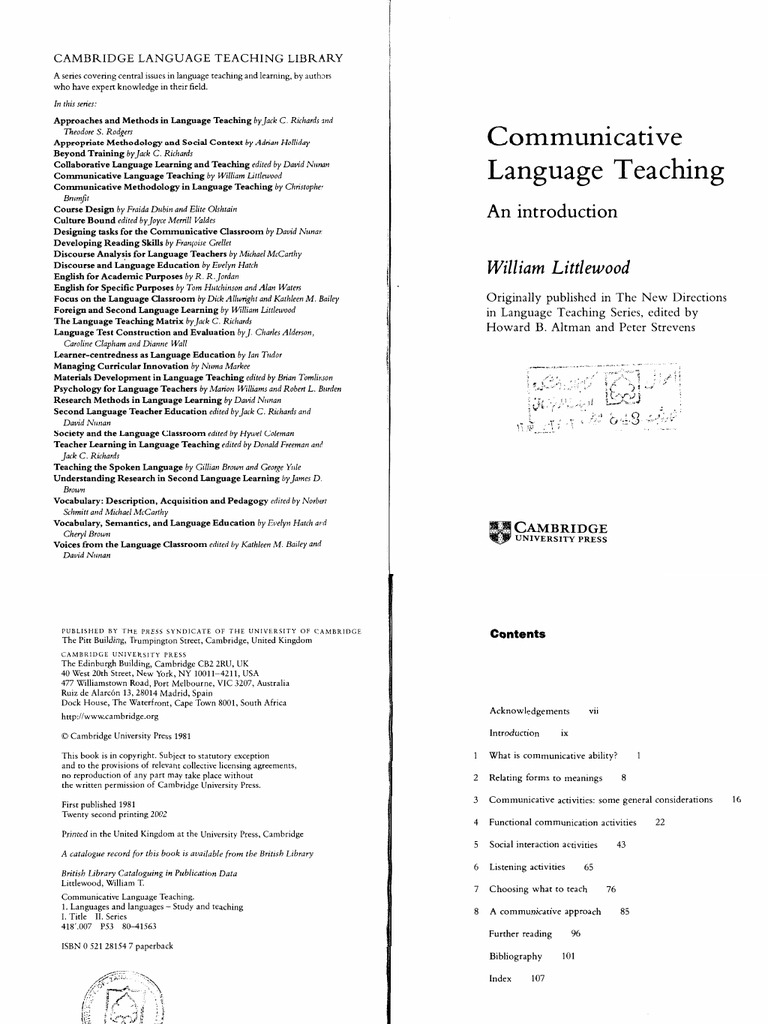 William Littlewood PDF