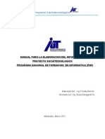 Manual para La Elaboracion de Proyectos Sociotecnologicos Iutm