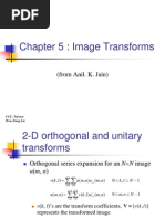 Chapter 5: Image Transforms: (From Anil. K. Jain)