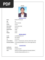 Contoh Resume Pelajar | PDF