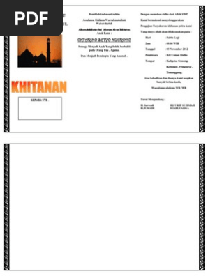 73 Koleksi Contoh Undangan Khitanan Lewat Wa Terbaru