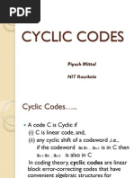 Cyclic Codes