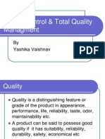 Quality Control & TQM