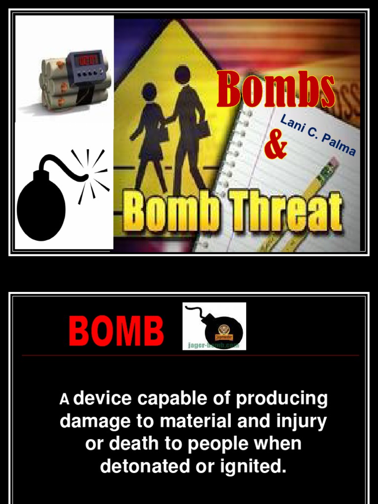 Bomb Threat Awareness PDF Explosive Material Bomb
