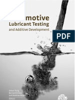  Automotive Lubricant Testing and Advanced Additive Development.